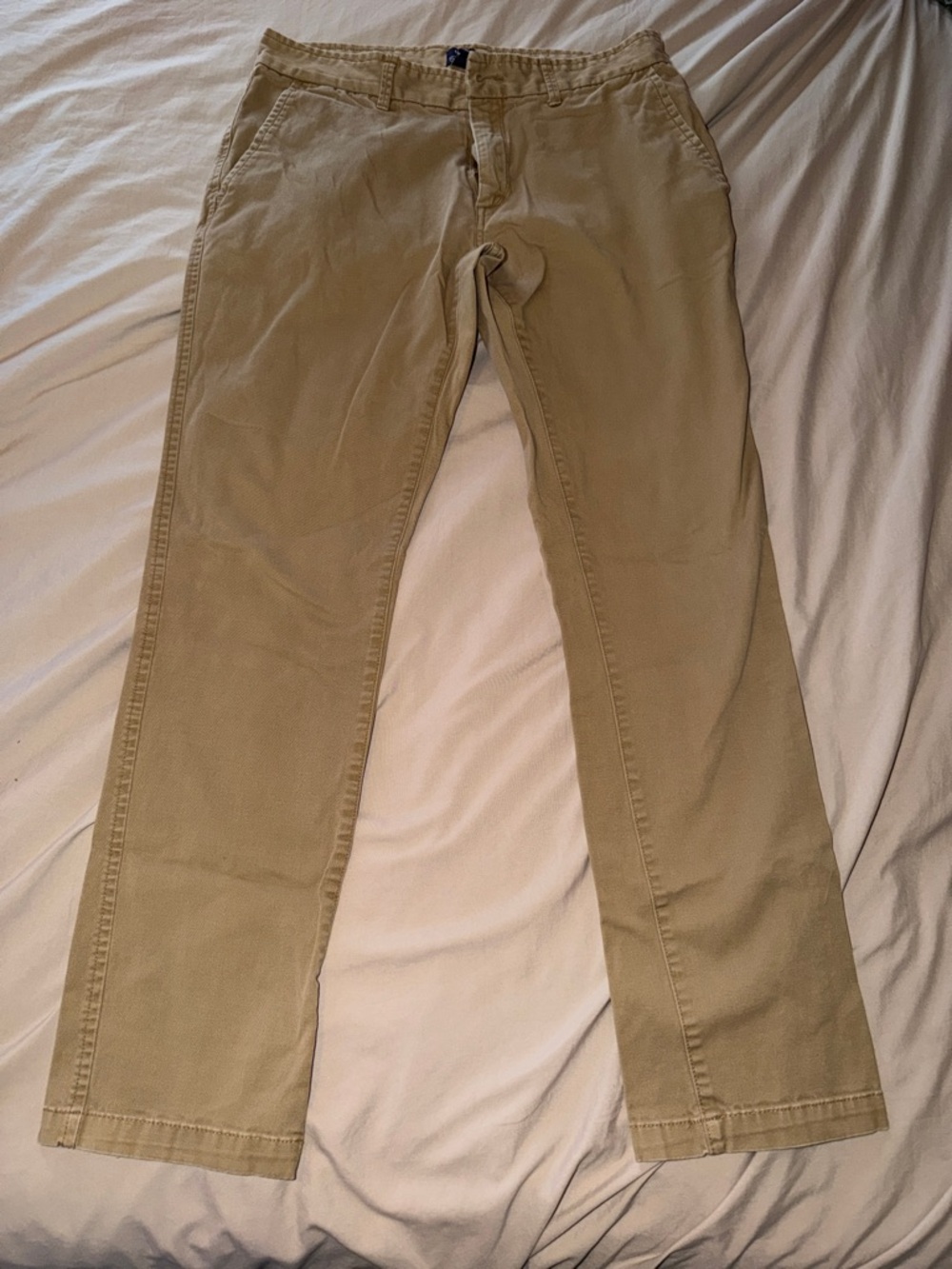 Vintage GAP Men's Classic Slim Traveler Pants - Khaki